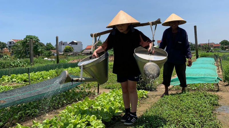 Trải nghiệm khám phá Làng rau Trà Quế & Nấu ăn (2)